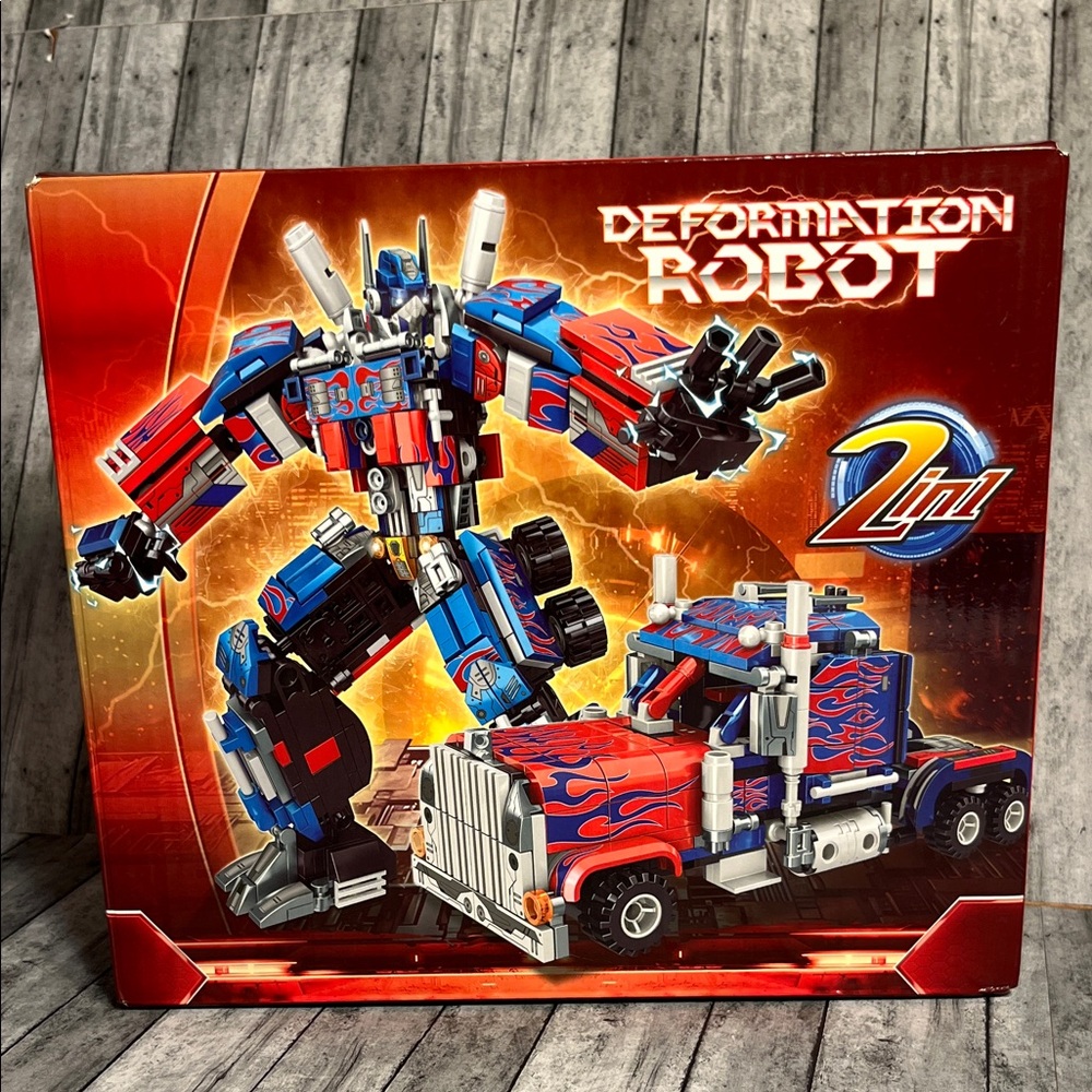 Reformation Deformation Robot 2-in-1 Transforming Toy - Blue and Red